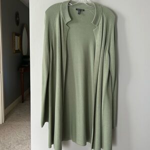 Eileen Fisher sage green cardigan  size M